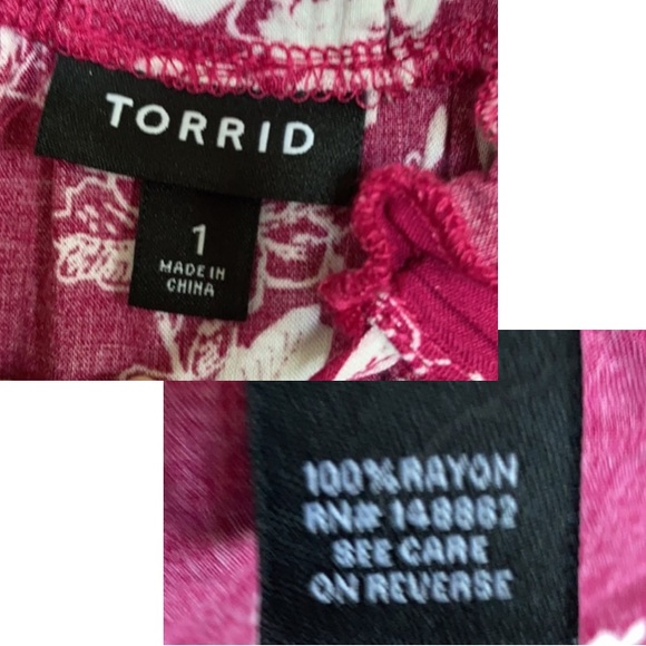 Relisted Torrid floral bohemian dress slits at bottom & keyhole at neckline - Picture 16 of 17